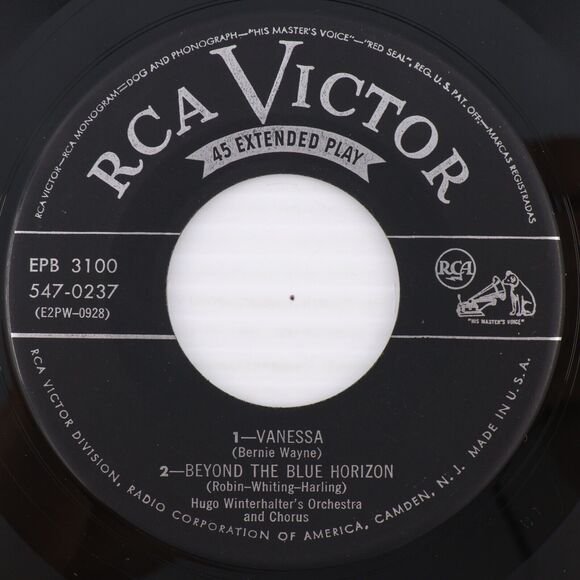 Hugo Winterhalter Orchestra & Chorus – Magic - 1953 2x 45 rpm EP Record EPB-3100 - Picture 13 of 16